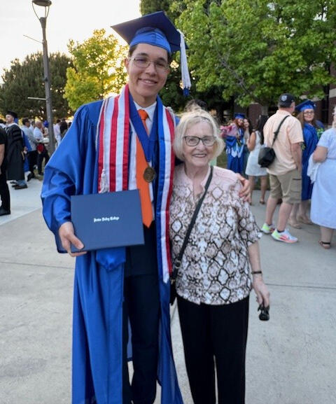 Photo with a very proud oma
