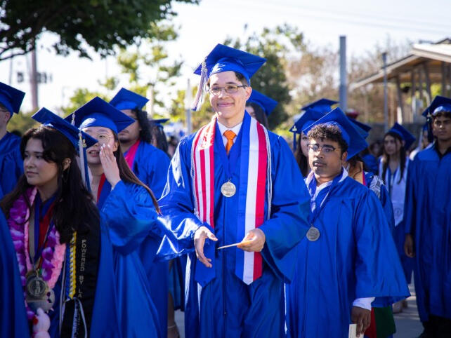 Tymen's graduation day