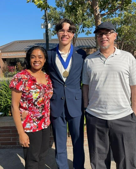 Honors convocation with mom & dad
