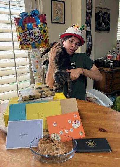 Tymen came back home to Irvine for his birthday...